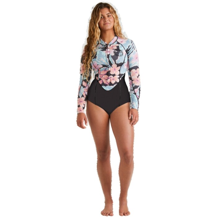 2024 Billabong Frauen Salty Days Natural 2mm Langrmel Frhlingsanzug ABJW400129 - Nights In Paradise